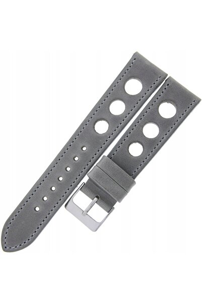 NO BRAND LAVVU Vintage LSMUA20 - 20mm - Gri - Curea de ceas din piele