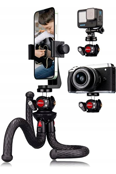 NO BRAND Trepied pentru smartphone, pentru GoPro, pentru cameră, elastic, 3 t...