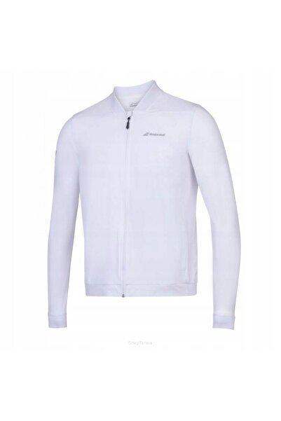 BABOLAT Hanorac de tenis pentru copii Play Jacket - alb, 6-8 ani
