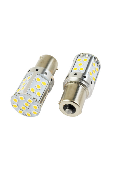 NO BRAND Py21W Bec cu 35 de LED-uri SMD 3030 CANBUS PORTOCALIU