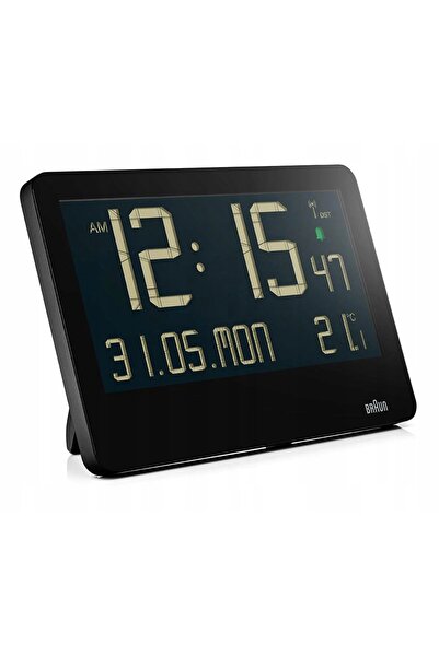 Braun BC14B-DCF - 26,1x17,3cm - NEGRU - Ceas electronic cu dată și