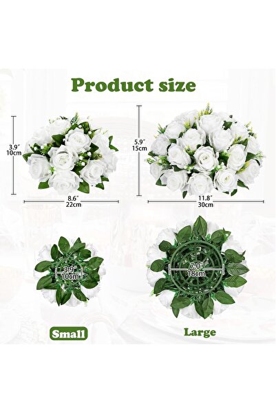 NO BRAND Flori artificiale Trandafiri Decorative pentru Ceremonie de Nuntă Se...