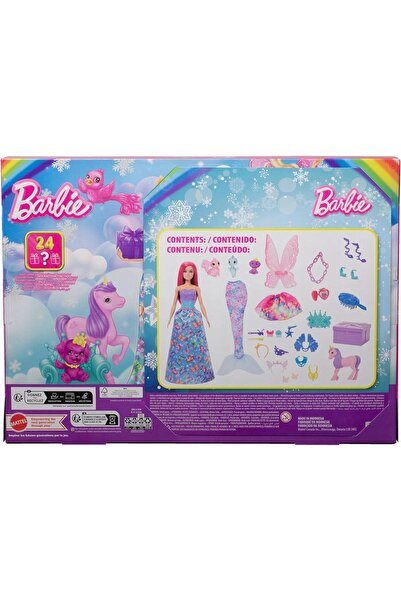mattel Barbie Dreamtopia – calendar de Advent cu păpușa Barbie și 24 de surprize