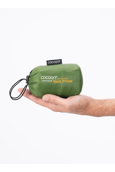 NO BRAND Pernă de gât în formă de U Cocoon - verde măsliniu / gri