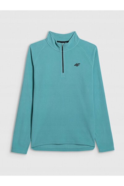 4F Hanorac din fleece pentru bărbați FLEM065 turcoaz 46S XXL