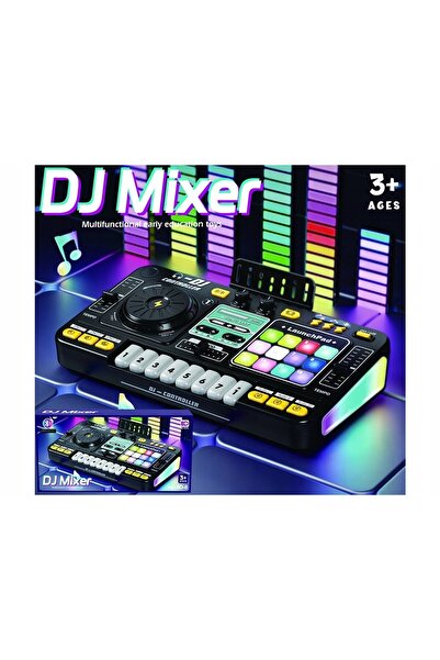 DK Consolă DJ pentru copii, mixer electronic muzical, consolă cu microfon, joc