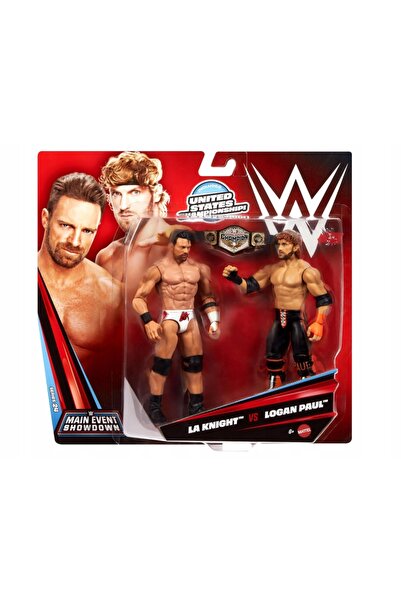 mattel WWE Main Event Showdown 2 pachete figurine LA Knight vs Logan Paul - J...