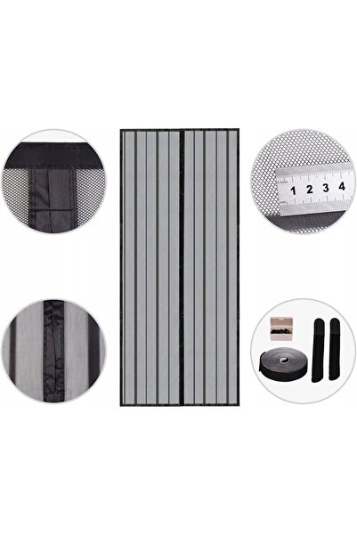 NO BRAND Plasă de țânțari magnetică pentru ușă 130 x 220 cm SEKEY