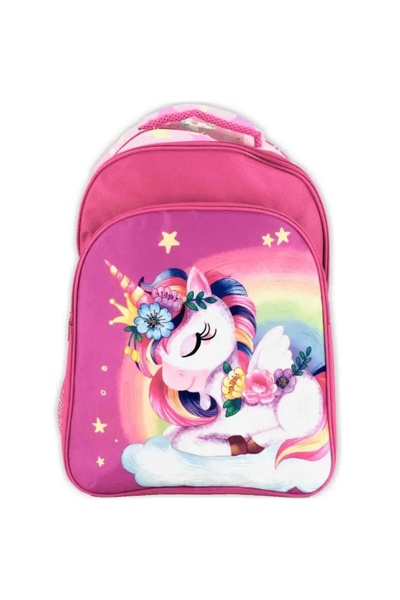 NO BRAND Ghiozdan școlar unicorn roz sz24