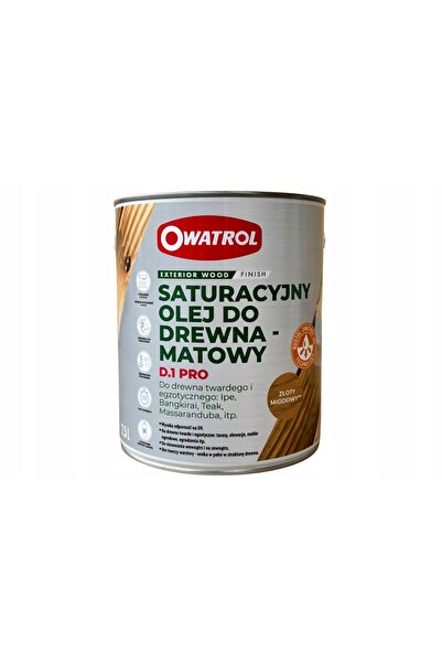 NO BRAND Owatrol D1 PRO - ulei saturant pentru lemn cu protecție UV, culoare ...