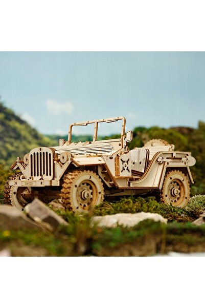 Robotime Model de asamblare 3D Vehicul militar de teren MC701