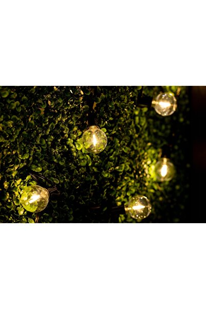 NO BRAND Ghirlandă luminoasă de exterior 20m, 60 LED-uri + 2 becuri 2700K