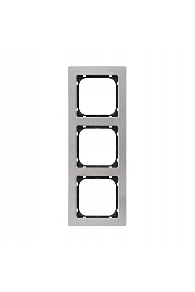 OSPEL SONATA Ramă triplă, culoare oțel inoxidabil, R-3RM/37