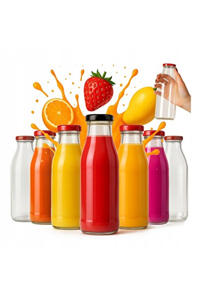 NO BRAND 20 bucăți. Sticle pentru suc KUBUŚ 500ml Sticlă de sticlă pentru suc...