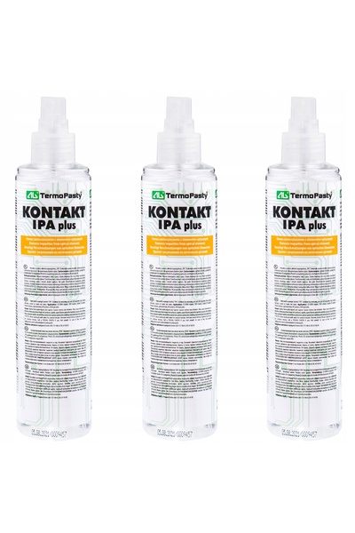 NO BRAND KONTAKT IPA PLUS 99.9% ALCOOL IZOPROPILIC IZOPROPANOL SPRAY 3x 250ml