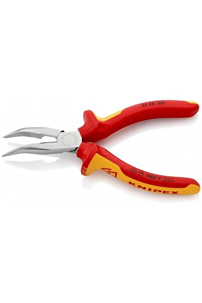 Knipex Clește de tăiat izolat, cu vârfuri semicirculare curbate, 160mm 25 26 160