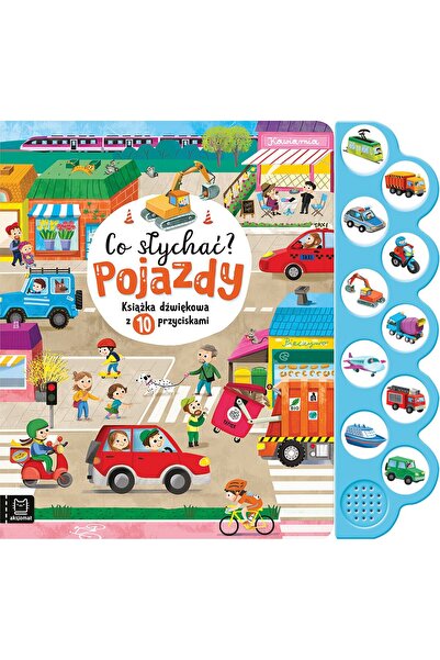 NO BRAND Ce se întâmplă? Vehicule Carte sunet.z cu 10przyc.37415
