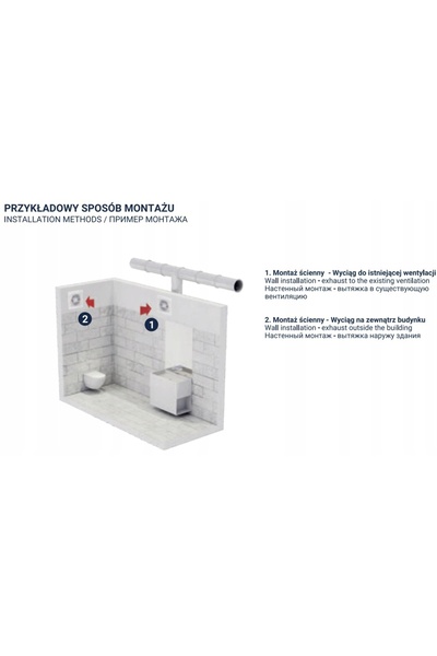 Dospel Ventilator de perete RICO 100 WP pentru baie 007-4202 100mm