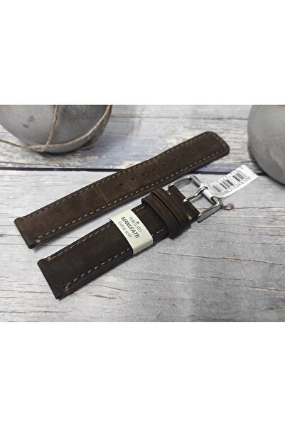 NO BRAND Curea din piele maro moale, italiană, Morellato Nubuck Coubert 18 mm...