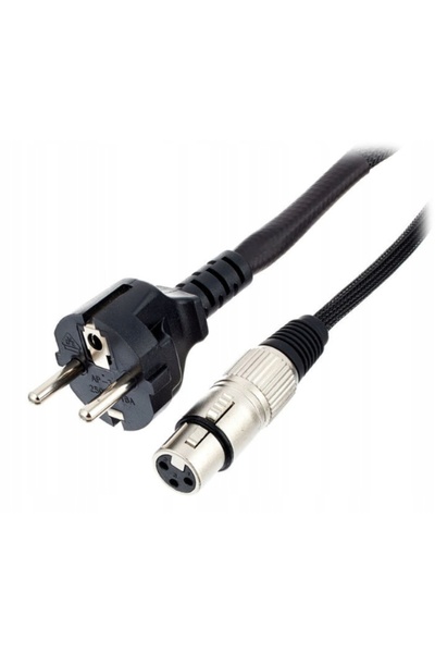 NO BRAND Cablu hibrid de alimentare și semnal pentru microfon XLR IEC de 10 m...