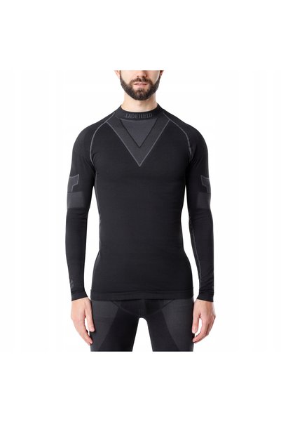 NO BRAND Lenjerie termică bărbați LADEHEID tricou termic negru/grafit XXL