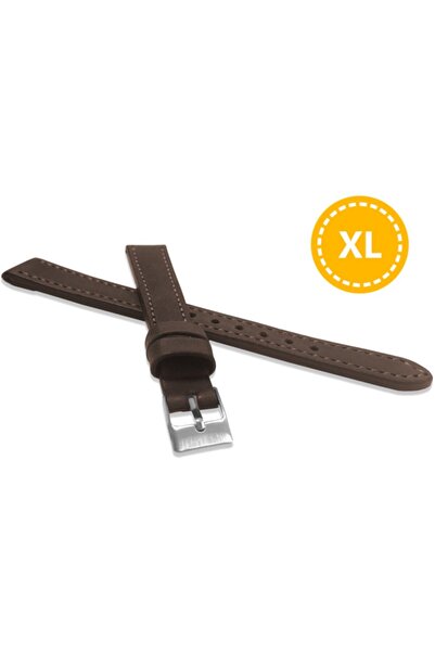 NO BRAND Curea lungă din piele maro închis XL pentru ceas de damă 14 mm LAVVU...