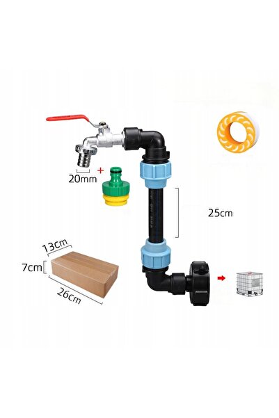 NO BRAND ADAPTOR PENTRU ROBINET MAUSERA CU GÂT DE LEBĂDĂ, FILET IBC S60 x 6 3/4