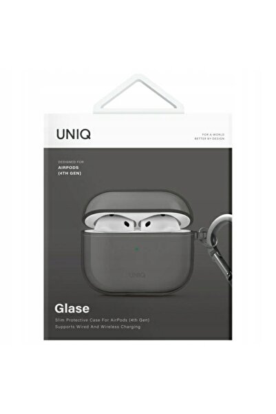 uniq Husă Glase AirPods 4 lucioasă/fumurie