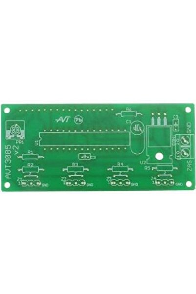 NO BRAND Termometru digital cu 4 canale, AVT3085 PCB+ uP