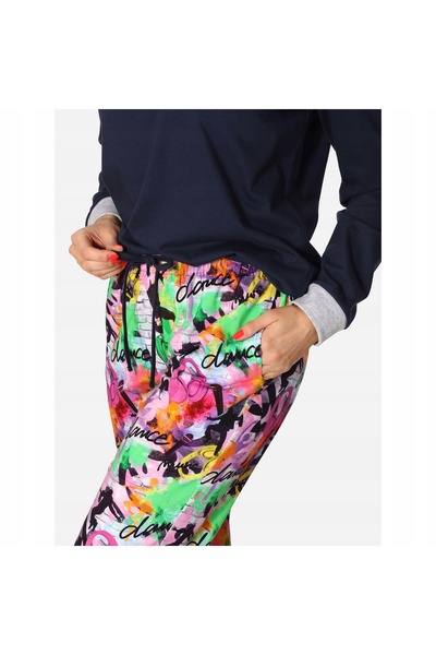 NO BRAND Pijamale de Crăciun din bumbac pentru femei, Stil Vesel, MS-168, Alb...