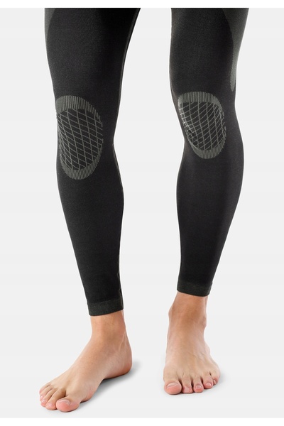 NO BRAND Lenjerie termică pentru bărbați LADEHEID Set termic negru / kaki XXL