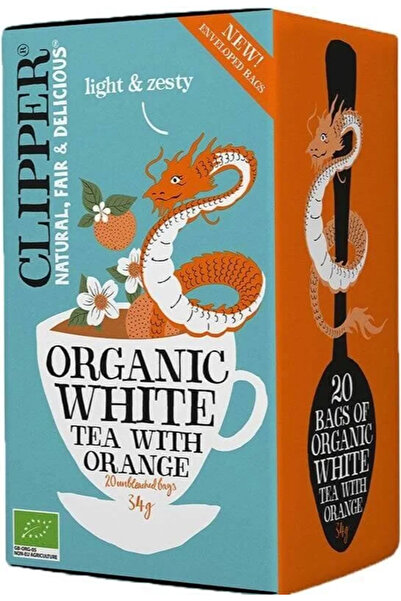 Clipper White Tea with Orange Organic Herbal Tea