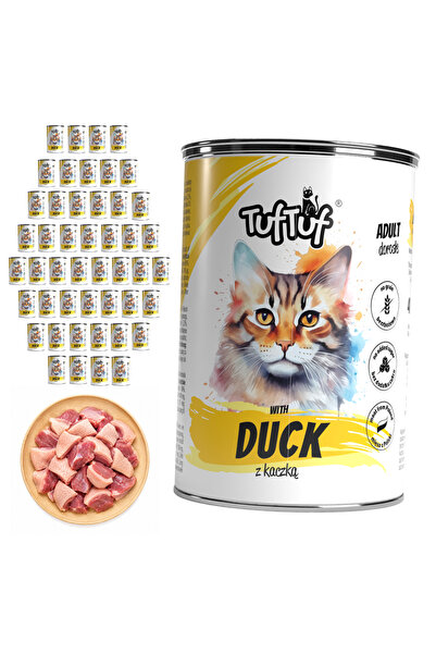 Tuf Tuf TufTuf hrană umedă completă pentru pisici cu rață, pate, la conservă ...