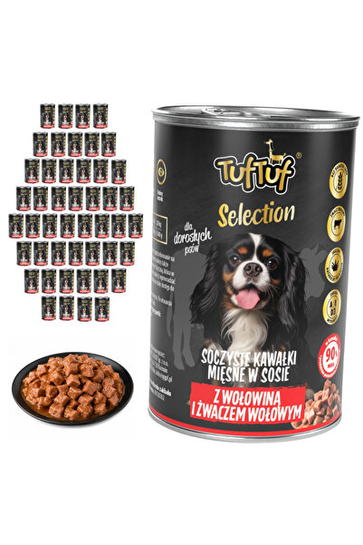 Tuf Tuf TufTuf Selection hrană umedă completă pentru câini Vită Conservă 48x415g