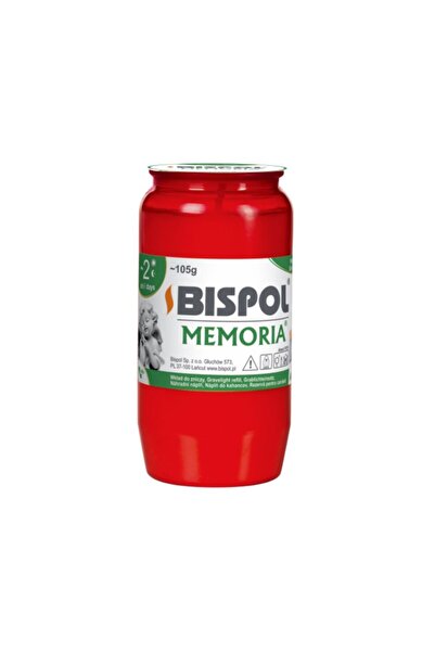 BISPOL Set 5 x Rezerva Candela cu Ulei Rosu, 45 Ore