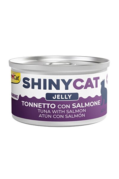 Gimcat Shinycat Jöle İçinde Somonlu ve Ton Balıklı Kedi Konservesi 70g