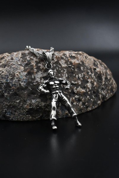 Prestige Bodybuilding - Sportsman Design Necklace Stainless Steel Chain 902895