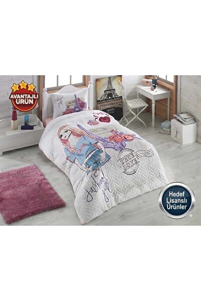 Kristal Kapitoneli Nevresim Takımı Fashion Tek Kişilik (Dört Mevsim) %100 Pamuk