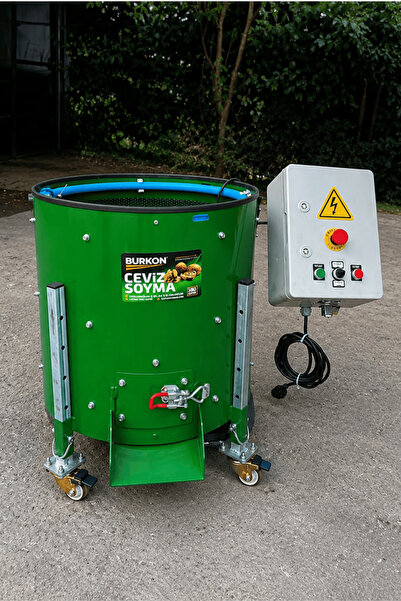 BURKON MAKINE Burkon 190 Litre Rendeli Devir Ayarlı Ceviz Soyma Makinesi