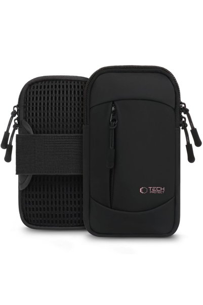 Tech-Protect Suport de telefon universal pentru braț M6, Negru/Roz, Până la 6...