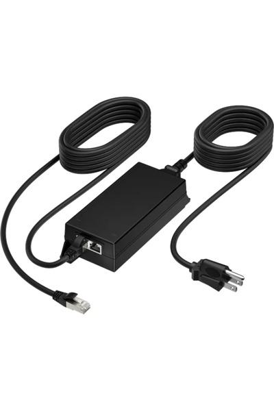 HP Adaptor Poly PoE++ 65W 2.5G cu cablu CAT6A de 3.66m și cablu de alimentare
