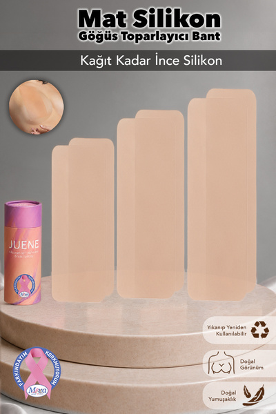 Juene Silikon Göğüs Bandı - İnce Toparlayıcı Dikleştirici Dekolte Abiye İçin ...