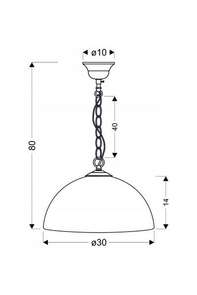 NO BRAND Pendul Candellux Sugar 1 punct de iluminare E27