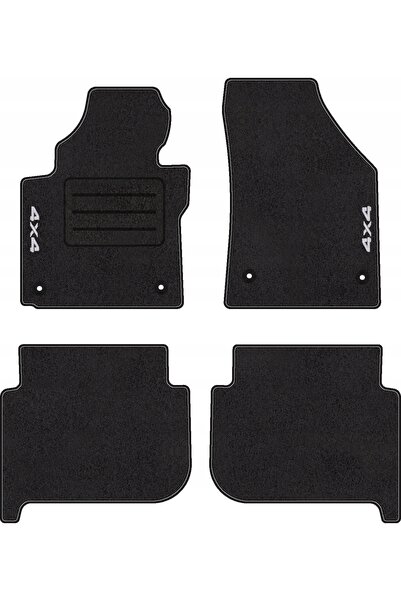 NO BRAND Covorașe auto cu logo 4x4 pentru Volkswagen Touran I (2003 - 2009) s...