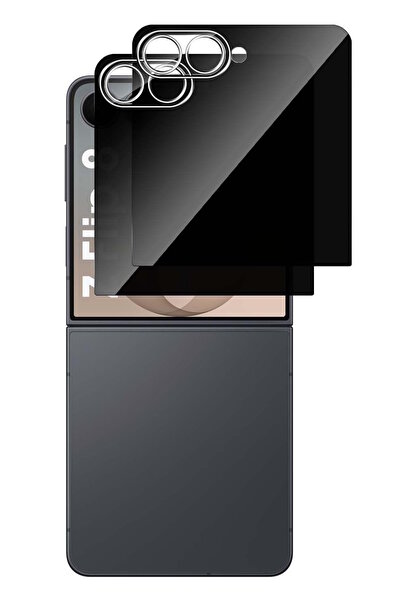 m.tk moveteck Samsung Galaxy Z Flip 8 Uyumlu Hayalet Ekran Koruyucu Kırılmaz ...