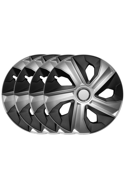 NO BRAND 14 capace din carbon, 4x capace inelare Moon, mix de capace de 14 in...