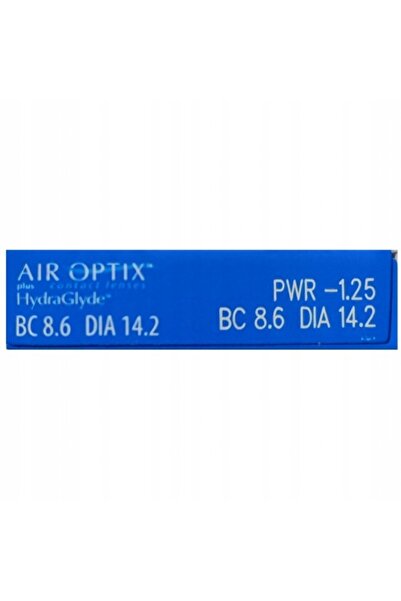 NO BRAND AIR OPTIX HYDRAGLYDE 6 bucăți lentile de contact lunare dioptrie -3.75