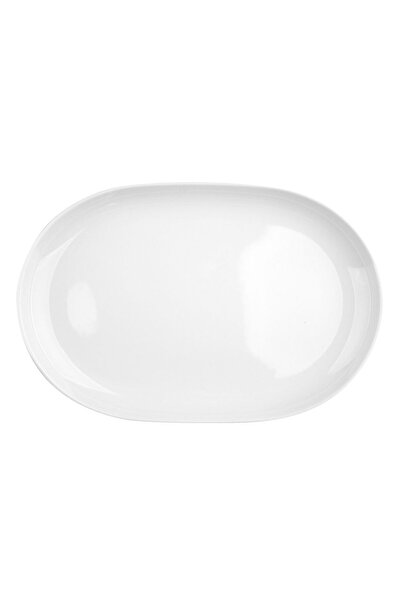 NO BRAND MariaPaula Moderna platou de servire oval din porțelan de 33 cm