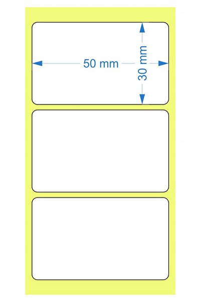 NO BRAND ETICHETE THERMOTRANSFER 70x40 1000 BUCĂȚI PENTRU ANVELOPE