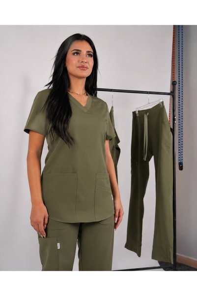 sketch Women's Olive Green Scrub